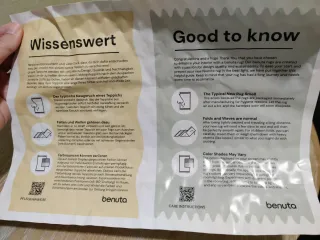 Tappeto rotondo Benuta, lana e cotone NUOVO