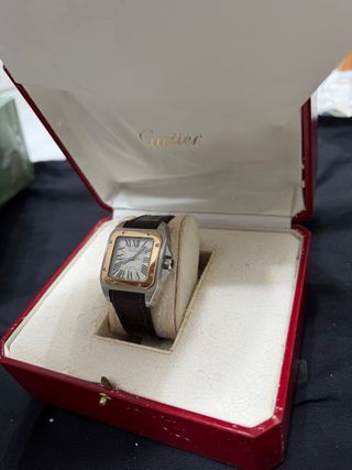 Cartier Santos 100 acero y oro