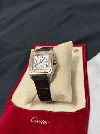Cartier Santos 100 acero y oro