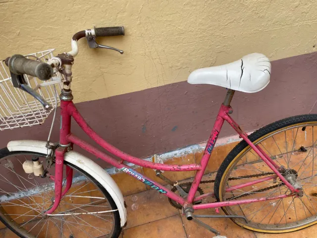 Bicicleta Retro Rosa Bolero