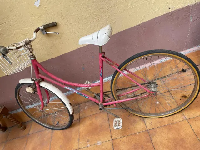 Bicicleta Retro Rosa Bolero