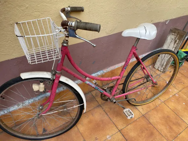 Bicicleta Retro Rosa Bolero