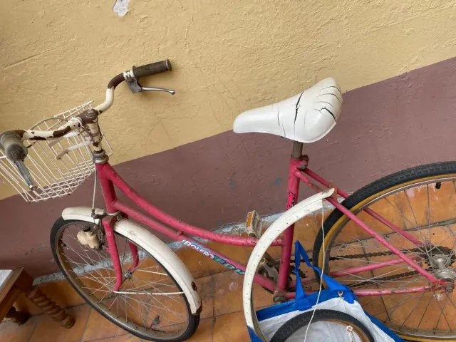 Bicicleta Retro Rosa Bolero