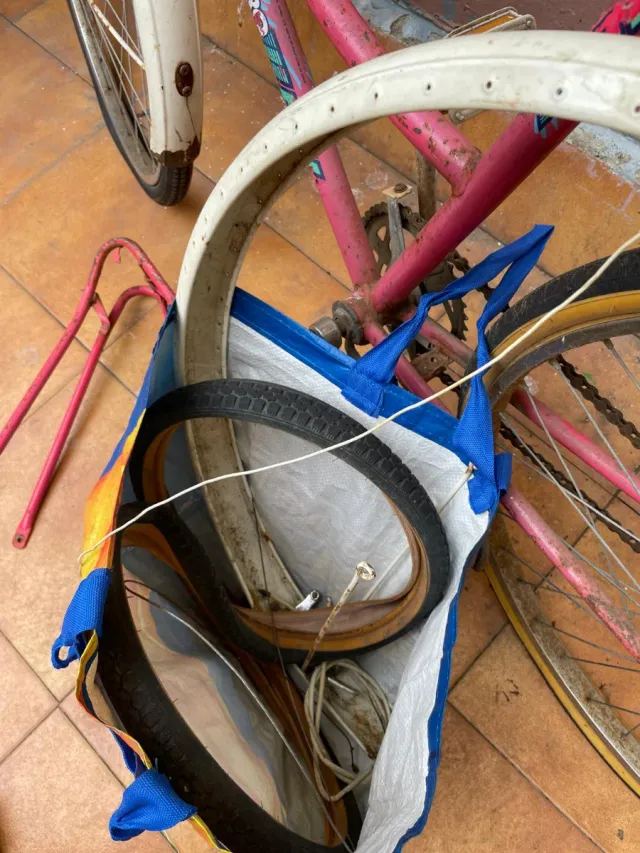 Bicicleta Retro Rosa Bolero