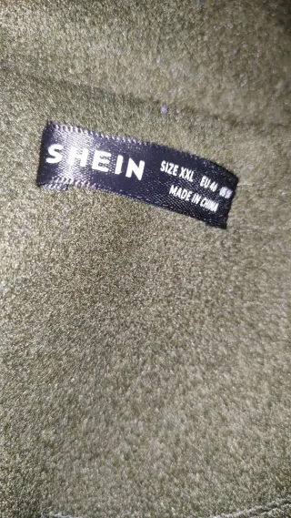 Abrigo paño liso kaki XXL