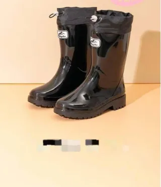 Botas de agua mujer negras
