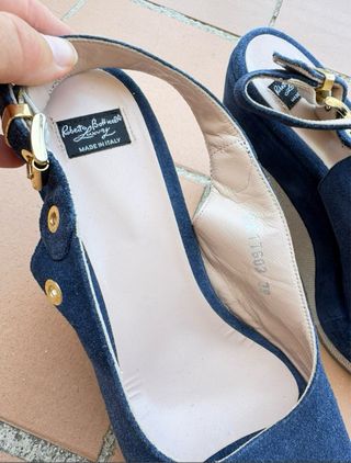 Sandalias cuña Roberto Botticelli Talla 38