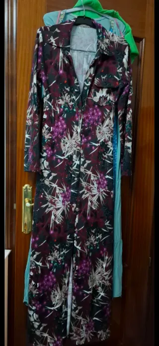 Vestido largo estampado floral
