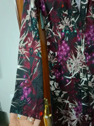 Vestido largo estampado floral