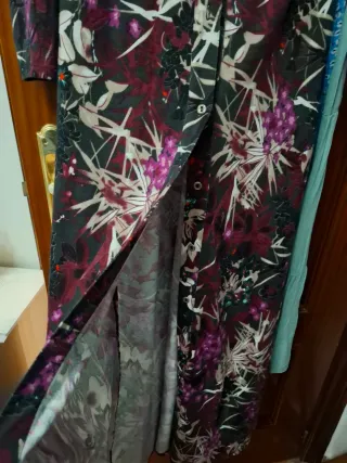 Vestido largo estampado floral