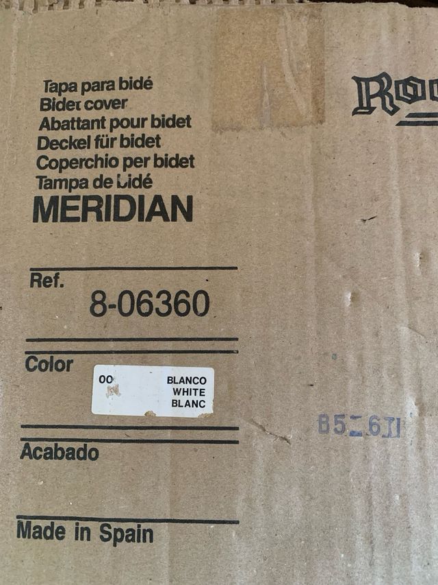 Tapa de Bidé Roca Meridian Blanca