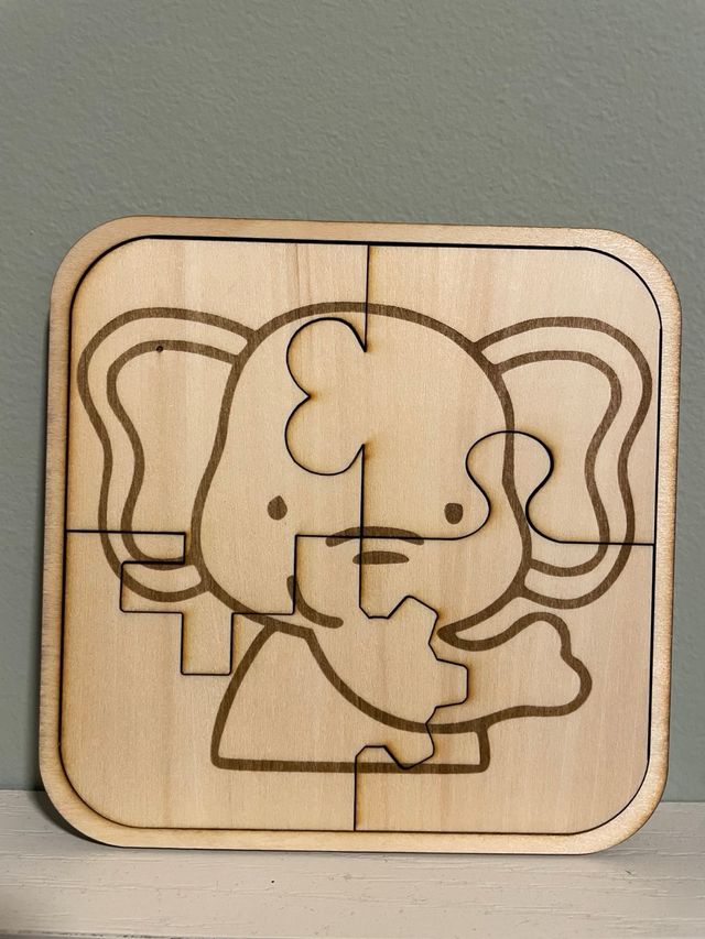 Puzzle in legno per bambini con animali
