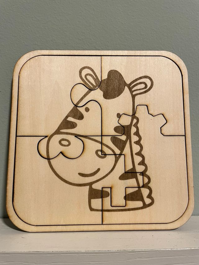 Puzzle in legno per bambini con animali