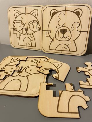 Puzzle in legno per bambini con animali