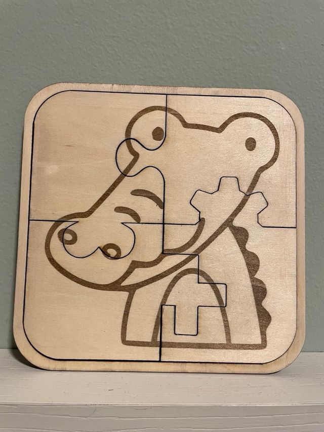 Puzzle in legno per bambini con animali