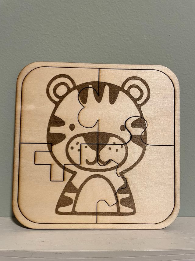 Puzzle in legno per bambini con animali