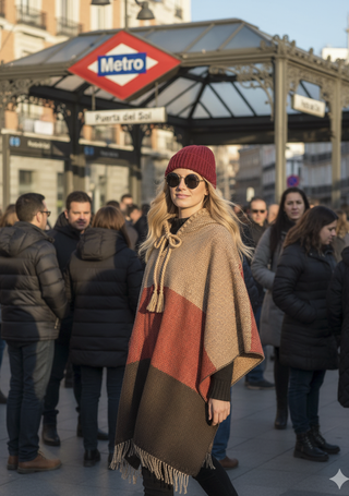 Ruana Colombiana Unisex