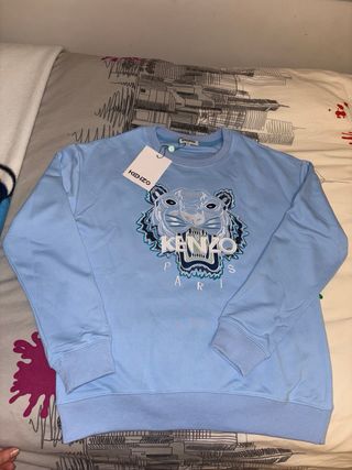 Sudadera Kenzo Tiger Azul Claro Talla S