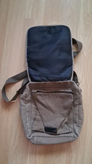 Mochila bandolera de lona