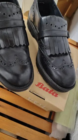 Mocasines Bata Negro Talla 39