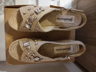 Sandalias Esparto Stradivarius Talla 38