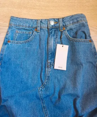 Falda larga Mango t.XXS