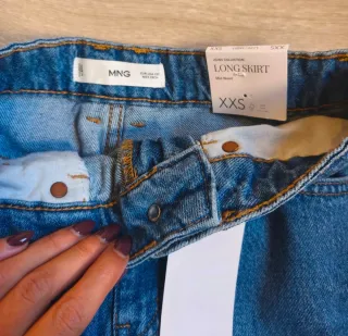 Falda larga Mango t.XXS