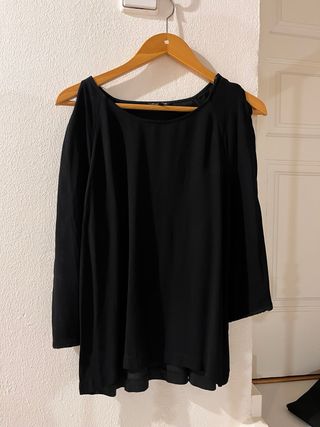 Blusa Massimo Dutti manga larga detalle