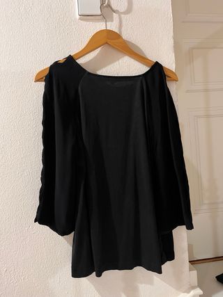 Blusa Massimo Dutti manga larga detalle