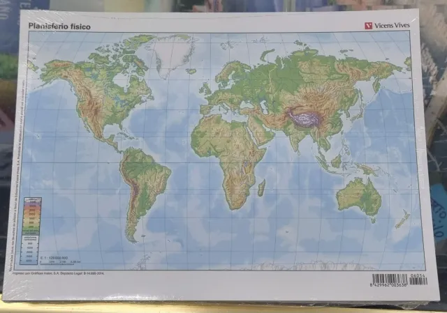 Mapas mudos físicos.