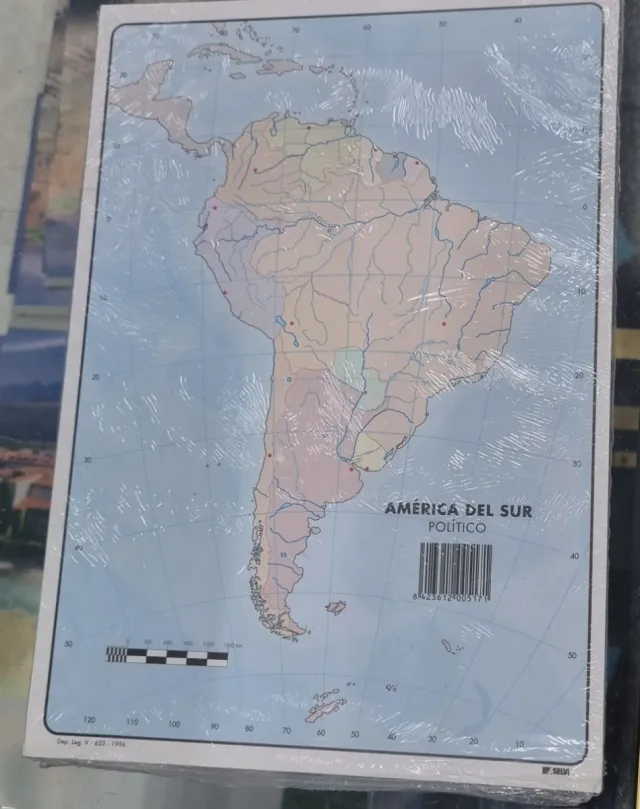 Mapas mudos físicos.