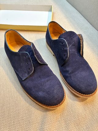 Zapatos niño azul ante talla 39