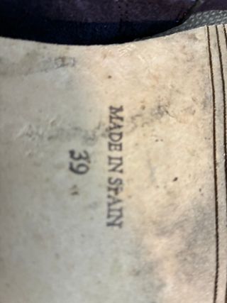 Zapatos niño azul ante talla 39