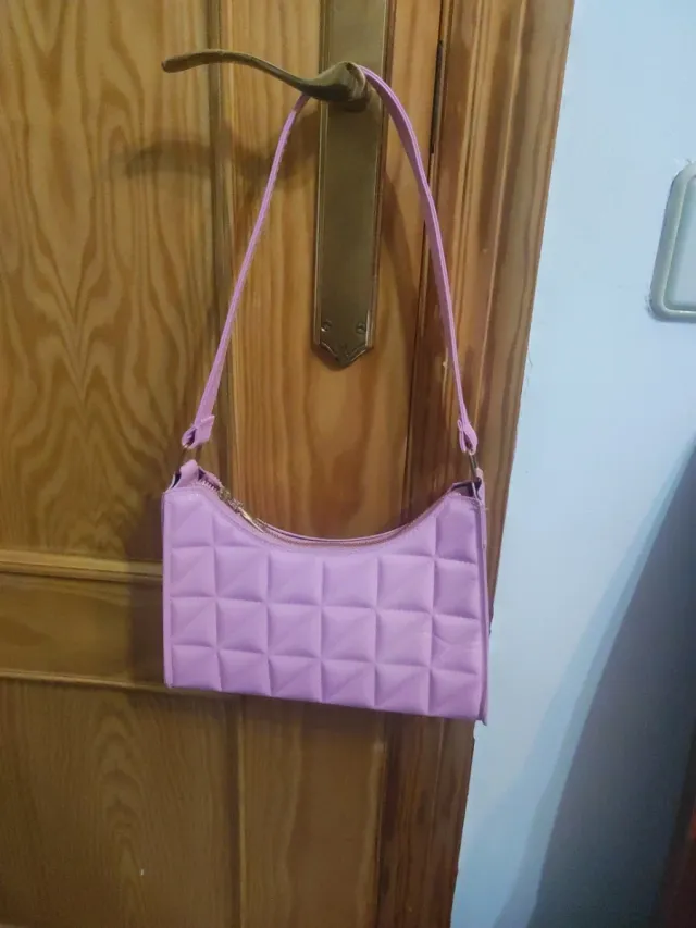 Bolso rosa acolchado