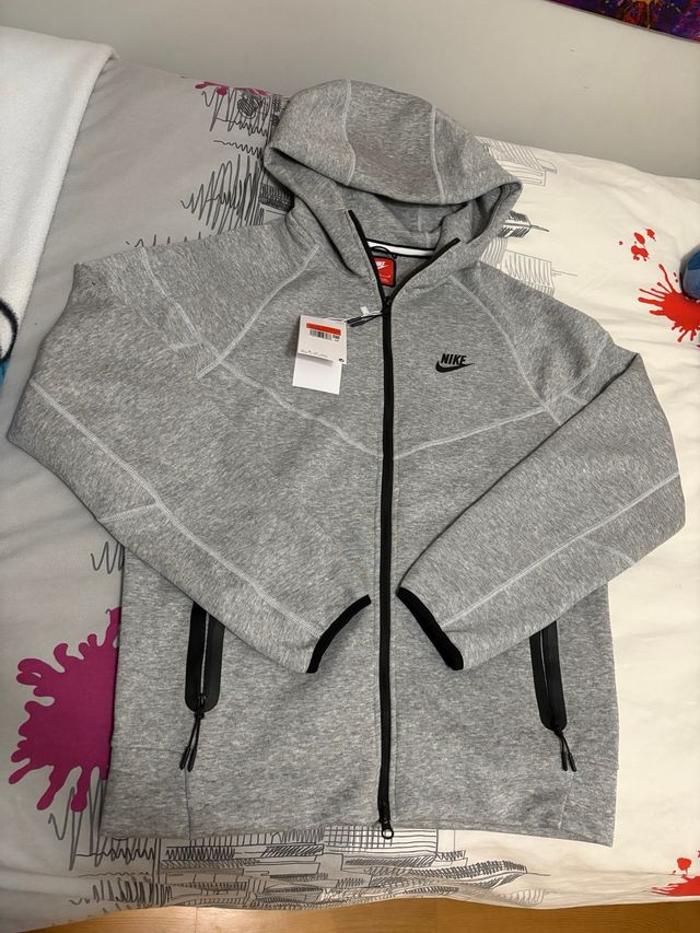 Sudadera Nike Tech Fleece Gris Talla M