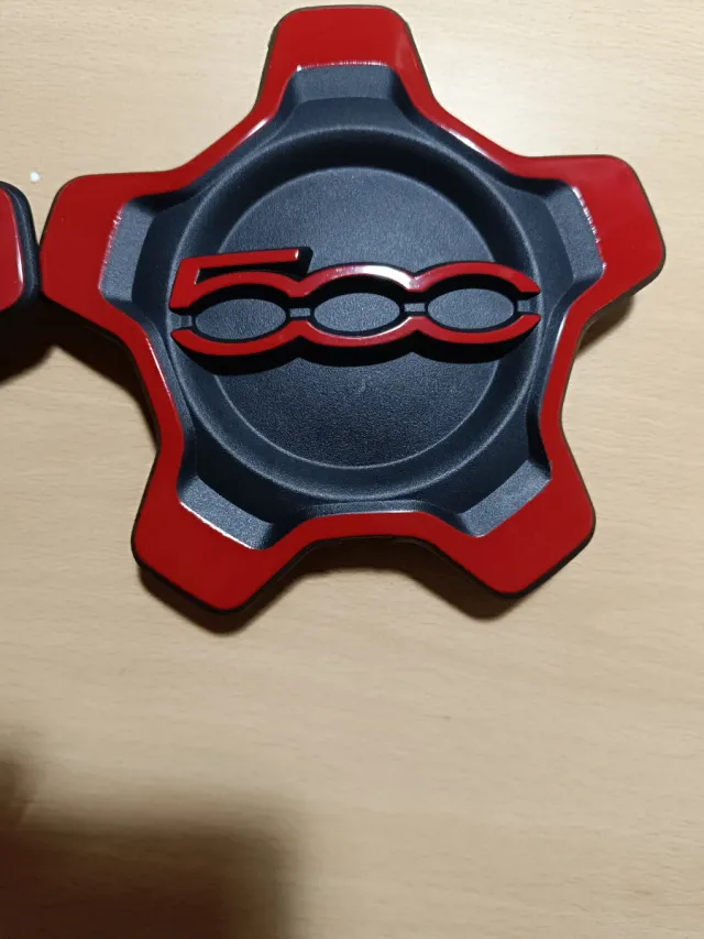 Set de 2 Tapas de Buje Fiat 500 Nuevas