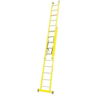 Escalera extensible amarilla