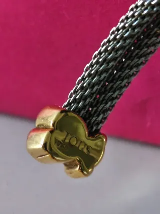 Pulsera Tous Malla Metálica Ositos Oro