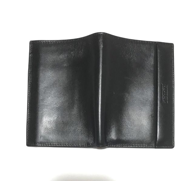 Cartera Piel Noble Negra 9x12