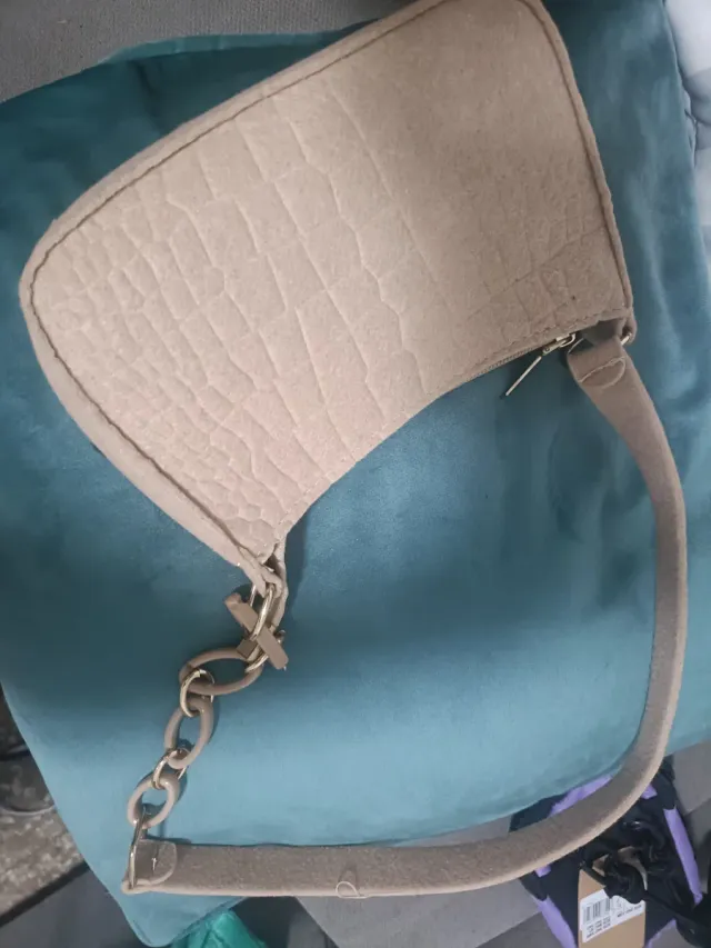 Bolso beige efecto piel