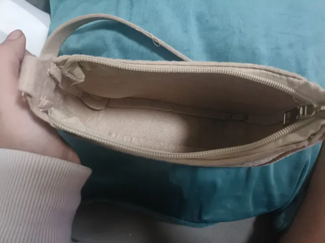 Bolso beige efecto piel