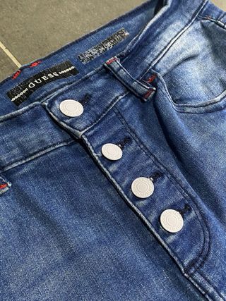 Jeans Guess Blu con banda laterale rossa