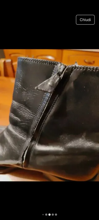 Stivali vero cuoio Damy Neri Tg 43