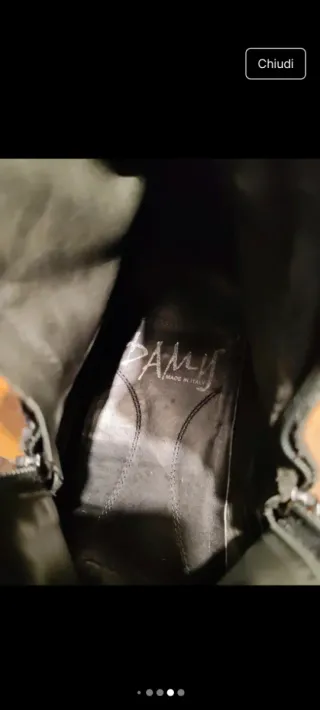 Stivali vero cuoio Damy Neri Tg 43