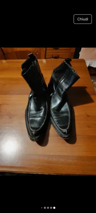 Stivali vero cuoio Damy Neri Tg 43