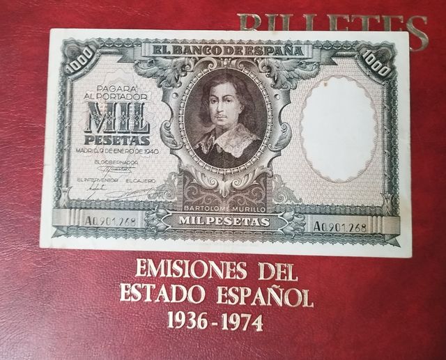 Billete 1000 Pesetas 1940 El Banco de España