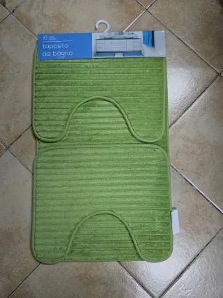Tappeto bagno verde