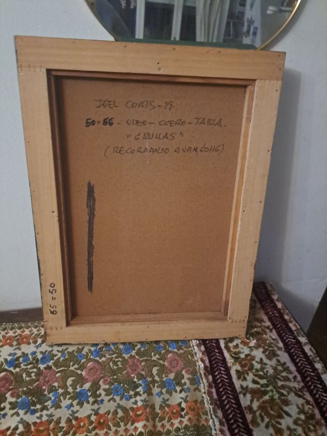 Cuadro Postimpresionista Aves y Árboles