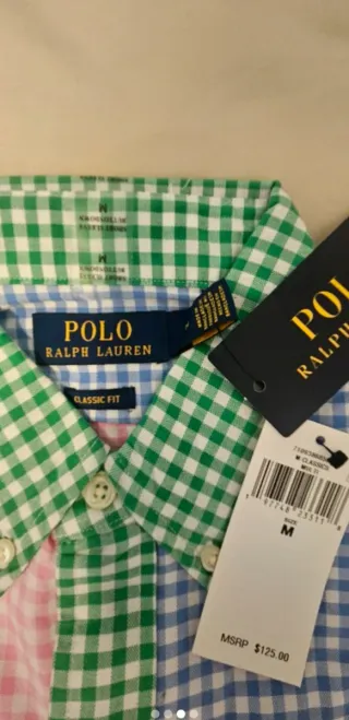 Polo Ralph Lauren Camisa Manga Corta Cuadros