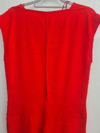 Mono Zara Rojo Cremallera Delantera